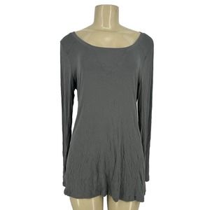 Cabi Small Women’s Pullover Long Sleeve Top Swing Tee #3627 Gray 11-4